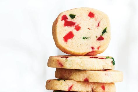 Icebox Cookie Recipe, Canadian Living Recipes, Chewy Toffee, Traditional Cookies, Christmas Bakes, Box Cookies, Icebox Cookies, Xmas Baking, Cherry Cookies