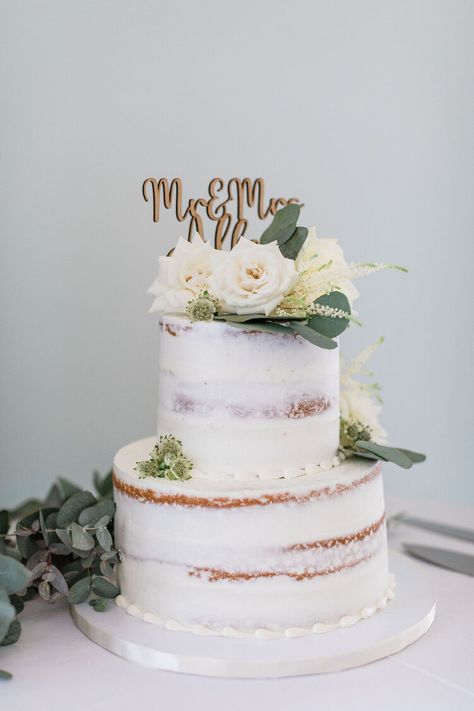 Nude Wedding Cake, Wedding Cake Two Tier, Simple Wedding Cakes, Nude Cake, Wedding Cake Simple Elegant, Cakes Pink, 2 Tier Wedding Cakes, Sunflower Wedding Cake, Camping Cakes