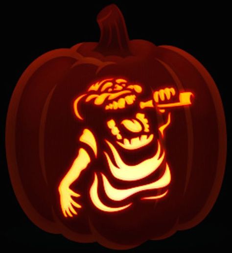 Slimer is the creepy ghost who tormented the Ghostbusters Slimer Pumpkin, Ghostbusters Pumpkin, Halloween Pumpkin Images, Awesome Pumpkin Carvings, Halloween Pumpkin Carving, Pumkin Carving, Halloween Pumpkin Carving Stencils, Amazing Pumpkin Carving, Pumpkin Carving Designs