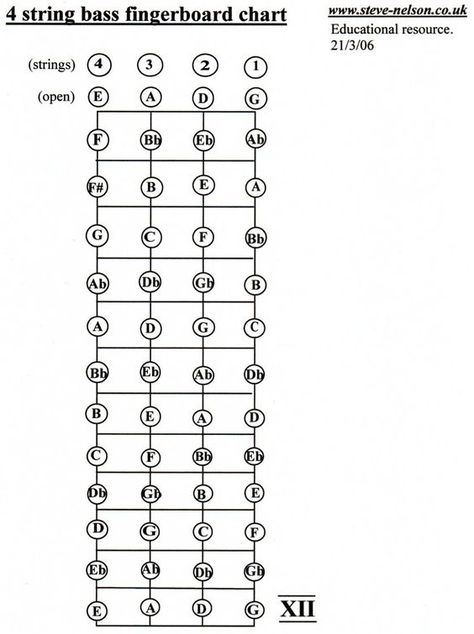 Bass Guitar Notes Chart, Guitar Fretboard Notes, Guitar Notes Chart, Fretboard Notes, Bass Guitar Notes, Bass Guitar Scales, Learn Bass Guitar, Bass Guitar Chords, 5 String Bass