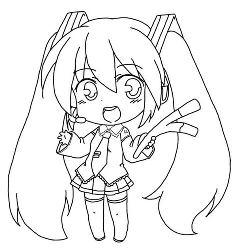 Chibi Coloring Pages | Free Printable Miku Art Draw, Cute Chibi Coloring Pages, Hatsune Miku Coloring Pages, Miku Lineart, Genshin Coloring Pages, Miku Coloring Pages, Miku Chibi, Chibi Coloring, Chibi Coloring Pages