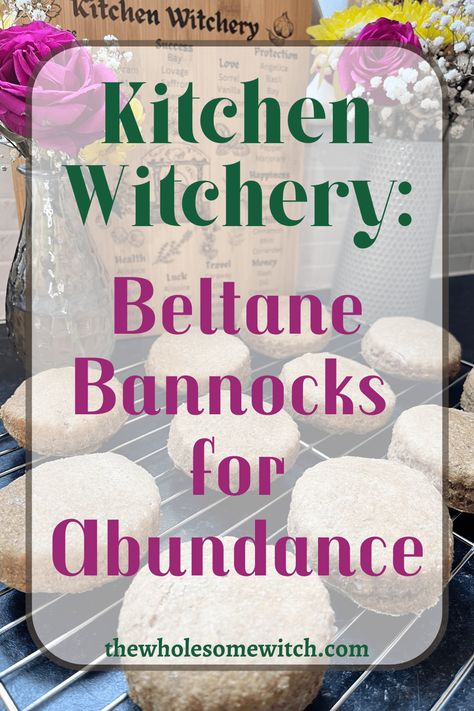 kitchen witch, vegan witch, banana bread overnight oats, vegan breakfast, vegan bannocks, Beltane, Beltane bannocks, cottage witch Vegan Beltane Recipes, Beltaine Food, Beltane Bannock, Beltane Traditions, Beltane Recipes, Vegan Witch, Banana Bread Overnight Oats, Bannock Recipe, Bannock Bread