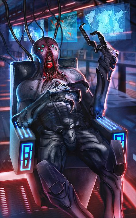 Artist: Jason Felix - Title: Glasya Labolas adv - Card: Unknown Glasya Labolas, Retro Futurism Art, Galaxy Saga, Futurism Art, Myths & Monsters, Science Fiction Artwork, Post Human, Alien Character, Creature Artwork