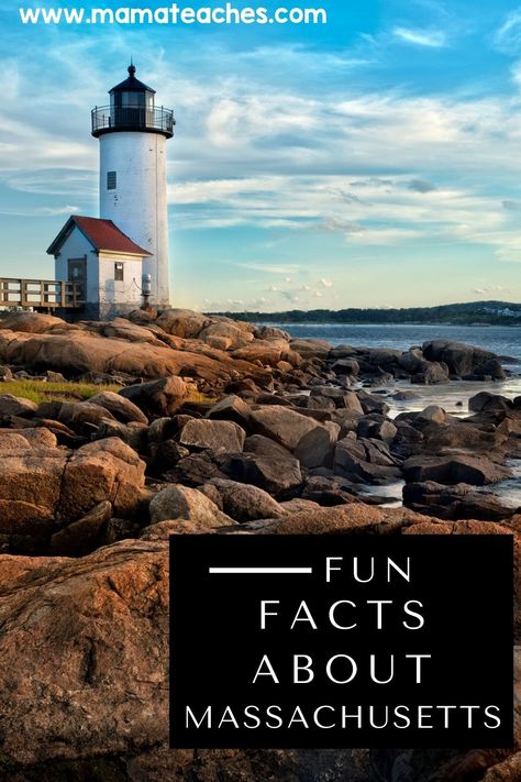 Fun Facts For Kids, Geography For Kids, New England States, History Facts Interesting, Boston Harbor, Facts For Kids, Interesting History, Boston Massachusetts, Historical Place