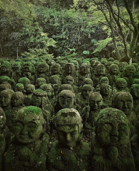 Beautiful Abandoned Places on Instagram: “Mossy statues decaying in the Japanese forest 🌳” Japanese Forest, Japanese Temple, Forest Adventure, Environmental Portraits, Adventure Inspiration, Travel Quotes Adventure, Nature Adventure, Foto Art, World Photography