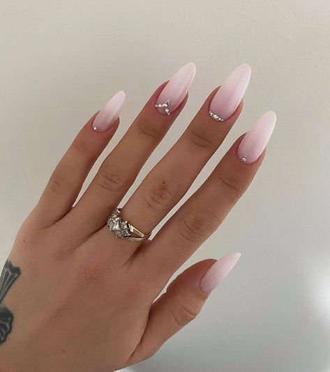 Summer nail ideas 2022 Nails, Classy Acrylic Nails, Almond Acrylic Nails, Bride Nails, Neutral Nails, Bridal Nails, Classy Nails, Pretty Acrylic Nails, Fancy Nails