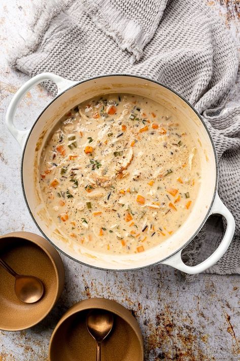 Chicken Wild Rice Soup Recipes, Wild Rice Soup Healthy, Wild Rice Soup Crockpot, Rice Soup Crockpot, Heaven In A Bowl, Creamy Chicken And Wild Rice, Creamy Wild Rice Soup, Red Lentil Soup Recipe, Chicken And Wild Rice Soup