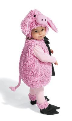 Squiggly Piggy Costume. I need some babies to play dress up with! Piggy Costume, Peppa Pig Costume, Pig Halloween Costume, Chairs For Kids, Pig Costume, Pig Halloween, Swim Skirts, Pig Costumes, Pig Stuff