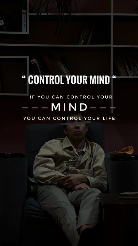 Control Your Mind Tattoo, Control Mind Quotes, Control Your Emotions Quotes, Quotes About Control, Mind Control Aesthetic, Black Mindset, Quotes Aesthetic Black, Mind Control Quotes, Life Quotes Aesthetic