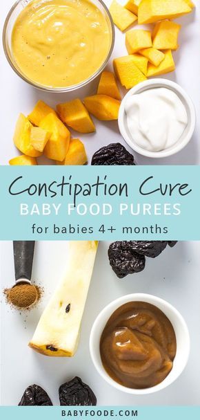 Purees For Babies, Constipation In Babies, Pea Baby Food, Baby Constipation, Constipated Baby, Diy Baby Food, Easy Baby Food Recipes, Healthy Baby Food, Baby First Foods