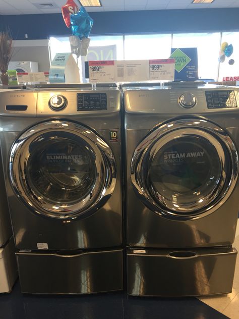 Samsung washer and dryer - Sears Samsung Washer And Dryer, Samsung Washer, Washer And Dryer, Laundry Machine, Washer, Washing Machine, Home Appliances