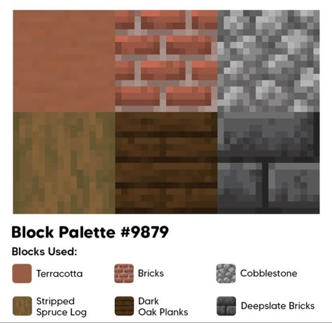 Minecraft Brick, Minecraft Blocks, Minecraft Structures, Minecraft House Plans, Minecraft Cottage, Easy Minecraft Houses, Diy Minecraft, Cool Minecraft Creations, Minecraft Room