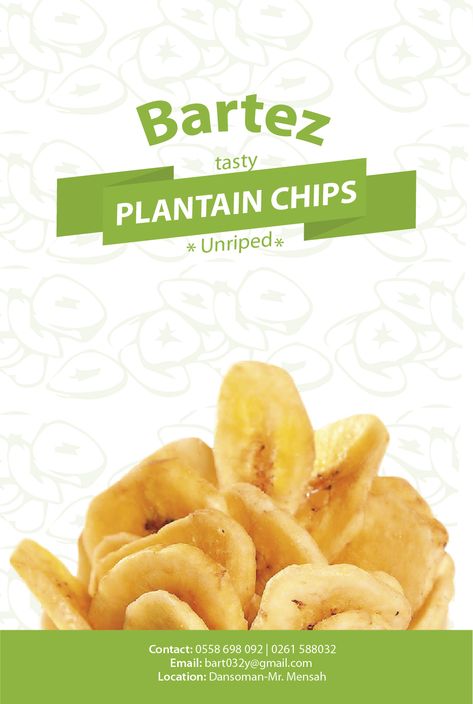 A Label design for Bartez Plantain Chips Label Design, Chips Label Design, Plantain Chips, Dog Bun, Label Design, Hot Dog Buns, Hot Dogs, Snack Recipes, Chips