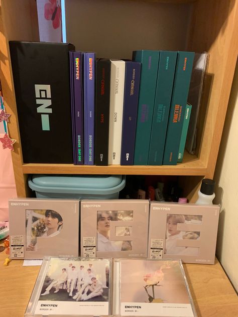 Enhypen Albums Collection, Enhypen Album Collection, Aesthetic Hobbies, Kpop Room, Graphic Design Cards, Organization Board, Reasons To Be Happy, Pop Albums, All About Kpop