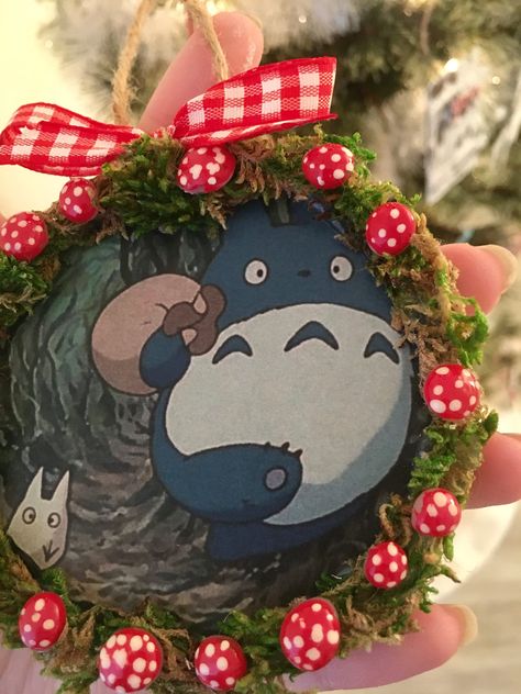 Totoro Inspired Anime Ornament Cottagecore - Etsy Anime Christmas, Dec 12, Etsy Products, Diy Christmas, Christmas Diy, Gift Ideas, Christmas Ornaments, Ships, Christmas