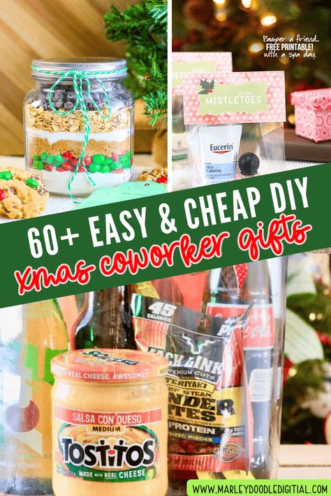 Discover 63 of the best DIY Christmas gifts for coworkers that are easy to make and budget-friendly! From unique crafts to delicious homemade treats, these ideas are perfect for spreading holiday cheer in the office. Get inspired to create thoughtful and affordable gifts that your coworkers will love! Family Friendly Christmas Party, Best Diy Christmas Gifts, Diy Christmas Gifts For Coworkers, Employee Holiday Gifts, Diy Spa Gifts, Fun Christmas Party Ideas, Mason Jar Gifts Diy, Office Christmas Gifts, Employee Christmas Gifts