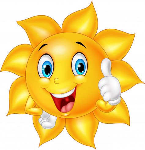 Cartoon smiling sun giving thumb up Prem... | Premium Vector #Freepik #vector #summer #character #cartoon #beach Sun Character, Cartoon Sun, Thumbs Up, Notebook, Sun, Yellow