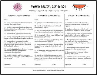 The Teaching Studio: Free Printable: Piano Lesson Contract Piano Teacher Resources, Group Piano Lessons, Piano Pedagogy, Piano Teaching Resources, Teacher Business, Music Lessons For Kids, Learn Violin, Piano Studio, Music Lesson Plans