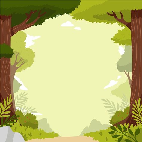 Forest Background Illustration, Enchanted Forest Illustration, Illustration Forest, Forest Cartoon, Forest Drawing, Book Background, Forest Background, Forest Illustration, Wedding Illustration