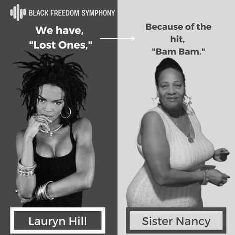 We end the week where we started - Lauryn Hill. Thanks for Sister Nancy's "Bam Bam," We have the banger from L-Boogie's debut album called "Lost Ones." Black excellence across genres and time! #BFS #BlackFreedomSymphony Sister Nancy Bam Bam, Lauryn Hill, Black Excellence, Debut Album, Lost, Black, Quick Saves, Art