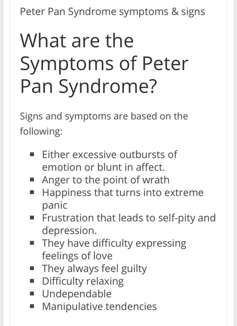 Peter Pan Syndrome Quotes, Fae King, Peter Pan Syndrome, Syndrome Quotes, Self Pity, Relationship Psychology, Attachment Styles, Psychology Quotes, Mental Health Disorders