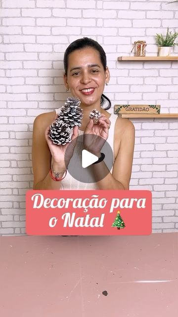 Liziane Porfirio /  DIY- Faça Você Mesmo on Instagram: "Já podemos criar Decor de Natal?

Bora decorar de forma prática e gastando pouco!
.
.
#diy #transformation #decoração #natal #jaenatal #mery #decoration #fyp" Pinecone Wreath, Pine Cone, Pine Cones, Christmas Crafts, Christmas Decorations, On Instagram