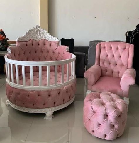 Muebleriarecool - Cuna Princess Bedrooms, Best Baby Cribs, White Room Decor, Pooja Room Door Design, Cute Diy Room Decor, Nursery Room Inspiration, Beautiful Nursery, Baby Cot, House Furniture Design