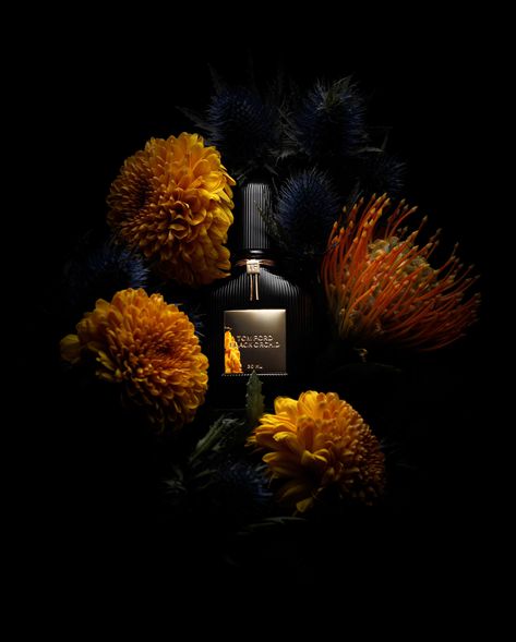 Fragrance Dark Flower Still Life Photography, photographed by Still Life Photographer Daniel Lindh Cosmetics Photoshoot Ideas, Geometric Photography, Product Still Life, Fragrance Photography, Ad Photography, Perfume Photography, Cosmetics Photography, Photography Product, Dark Flowers