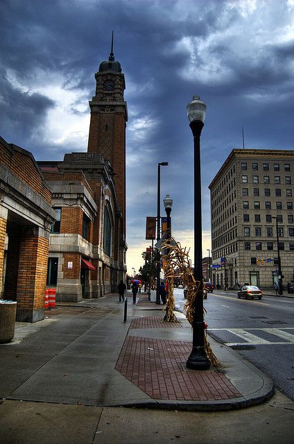 The West Side Market - the most fun you will EVER have grocery shopping!  Ohio City, Cleveland, OH Cleveland Architecture, Cleveland Photography, Cleveland City, Cleveland Skyline, Ohio City, City Neighborhood, Ohio Buckeyes, Cleveland Rocks, Ohio History