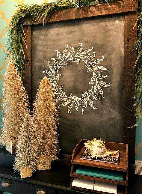 Chalkboard art christmas easy