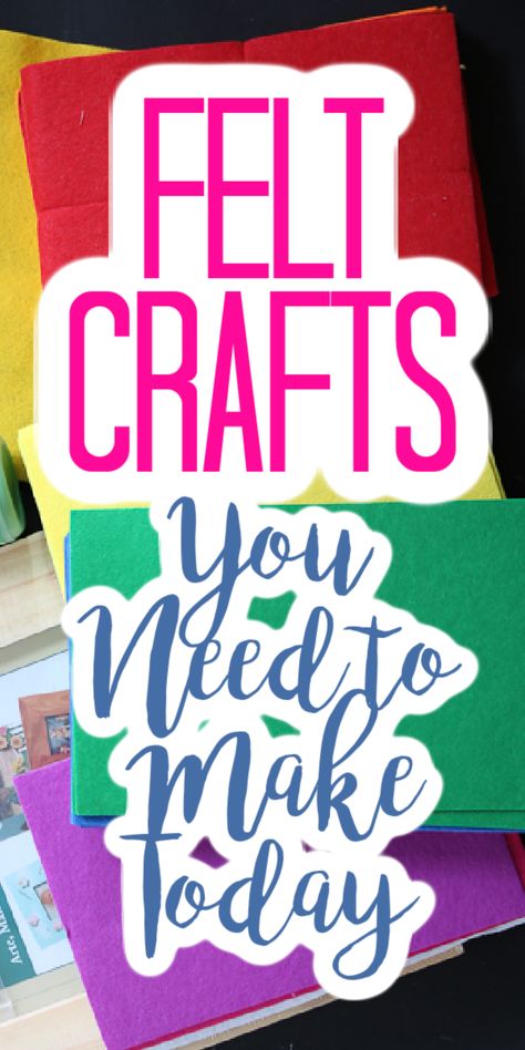 Crafts Using Felt Ideas, Projects Using Felt, Crafting With Felt, Stiff Felt Projects, Diy Felt Crafts To Sell, Craft Felt Projects, Crafts With Felt Sheets, What To Make With Felt, Things To Do With Felt