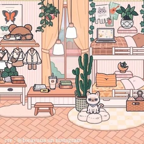 Cute Toca Boca Ideas, Toca Boca Backyard Ideas, Toka Boka House Ideas, Stuff To Decorate Your Room, Toca Boca House Ideas, Toca Rooms, Toca Aesthetic, Cute Dorm Ideas, Toca Boca House