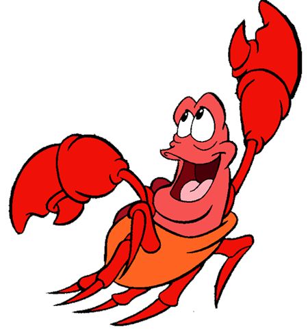 Sebastian Lazy Costumes, Sebastian Crab, Cartoon Crab, Crab Cartoon, Ariel Drawing, Staple Removers, Little Mermaid Characters, Little Mermaid Cakes, Mermaid Drawings