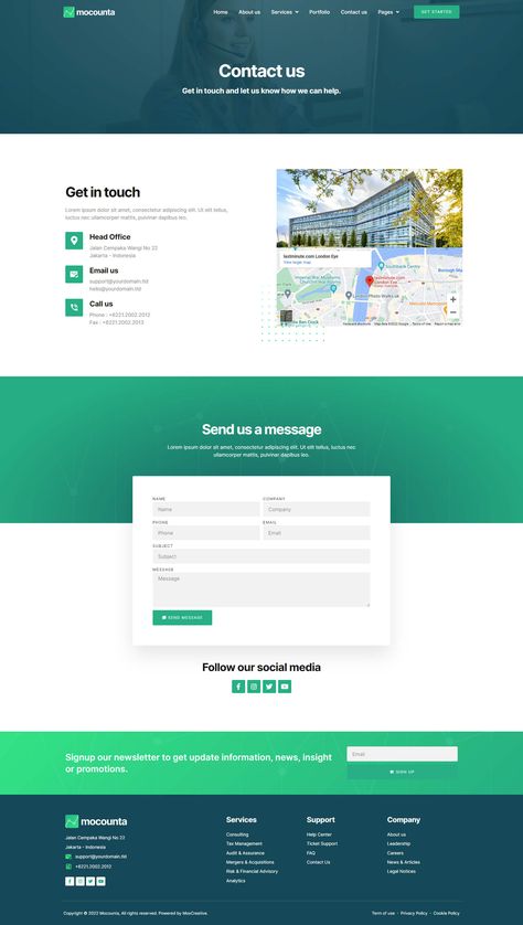 Webpage Design Layout, Contact Us Page Design, About Us Page Design, Free Business Logo, Design Sites, Basic Computer Programming, Web Design Websites, Accounting Firm, Investment Company