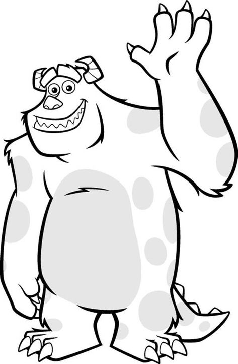 Meet James Sulley Sullivan In Monsters Inc Coloring Page : Kids Play Color Sullivan Monsters Inc, Monsters Coloring Pages, Monsters Inc Characters, Sully Monsters Inc, Monster Coloring Pages, Cartoon Coloring Pages, Disney Coloring Pages, Cute Coloring Pages, Monsters Inc