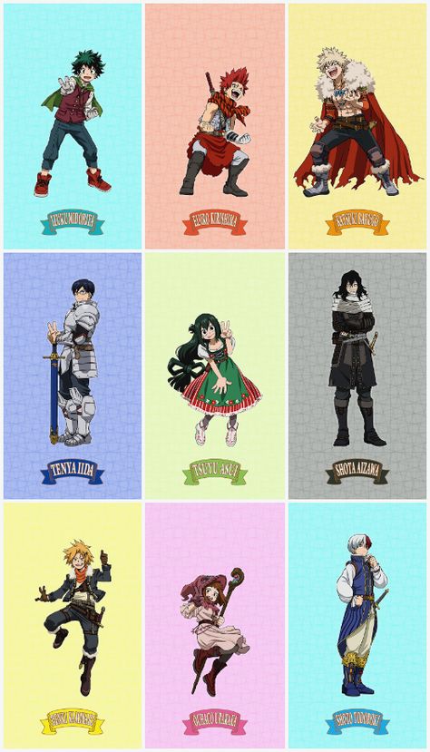 Fantasy AU Fantasy Au, Dr World, Class 1 A, Hero Movie, Cartoon Profile Pictures, Boku No Hero Academia Funny, Anime People, Anime Boyfriend, Hero Academia Characters