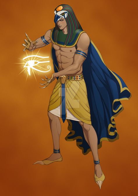 Egyptian God Ra by OfficalROTP Horus Egyptian God, Egyptian God Ra, Ra God, Anime Egyptian, Character Card, Gods Of Egypt, Ancient Egyptian Gods, Egyptian God, Egyptian Mythology