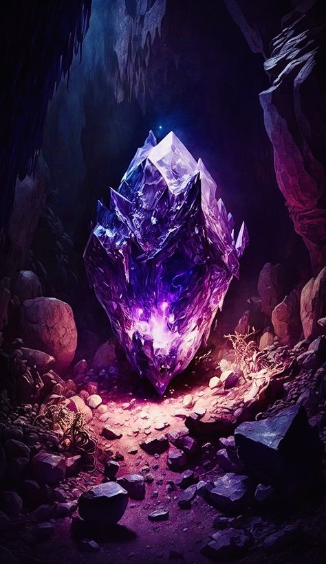 Fantasy Crystal, Giant Crystal, Batman Pictures, Tree Of Life Art, Magic Stones, Tatuaje A Color, Fantasy Props, Dungeons And Dragons Characters, Light Sculpture