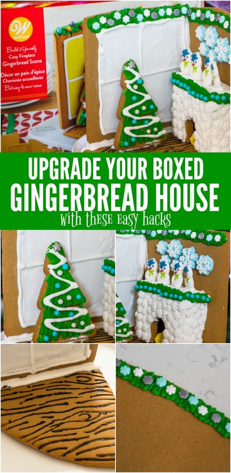 These easy decorating hacks will upgrade your Gingerbread House Kit! No matter what kind you're making, dress up your decorating with my easy ideas and sprinkles! Graham Cracker Gingerbread, Graham Cracker House, Graham Cracker Gingerbread House, Easy Gingerbread House, Gingerbread House Kit, Homemade Gingerbread House, Gingerbread House Ideas, Cool Gingerbread Houses, Gingerbread House Recipe