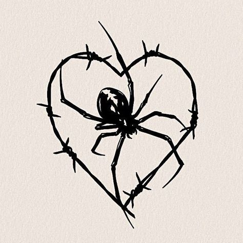 Tato Grunge, Spider Aesthetic, Kpop Tattoos, Tato Henna, Grunge Tattoo, Sharpie Tattoos, Spider Tattoo, Tattoo Style Drawings, Tattoo Flash Art