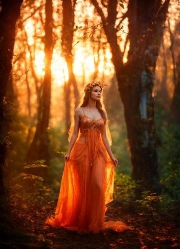 Outdoor Goddess Photoshoot, Outdoor Boudiour Ideas Forest, Woodsy Photoshoot, Autumn Fae, Autumn Goddess, Witchy Artwork, Collage Items, Human Pose, Sunset Shoot