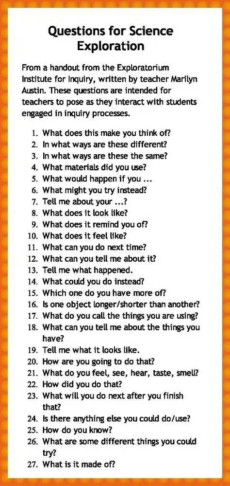 Open Ended Science For Preschool, Open Ended Questions For Preschoolers, Science Questions For Kids, Stem Lessons, Accountable Talk, Science Inquiry, Inquiry Learning, Science Questions, Science Rules