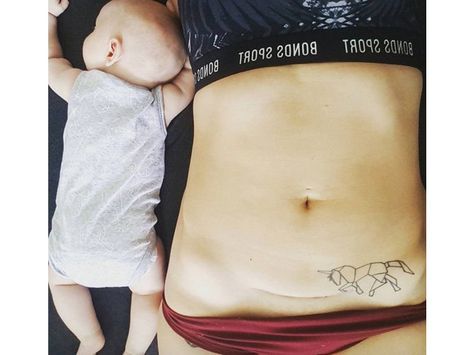 Check This Out! 29 Moms Share Their C-Section Scar Pictures C Section Scar Tattoo, C Section Tattoo, Mutterschaft Tattoos, C Section Scar, C Section Scars, Scar Tattoo, Etched Wine Glasses, Postpartum Belly, Tattoo For Son