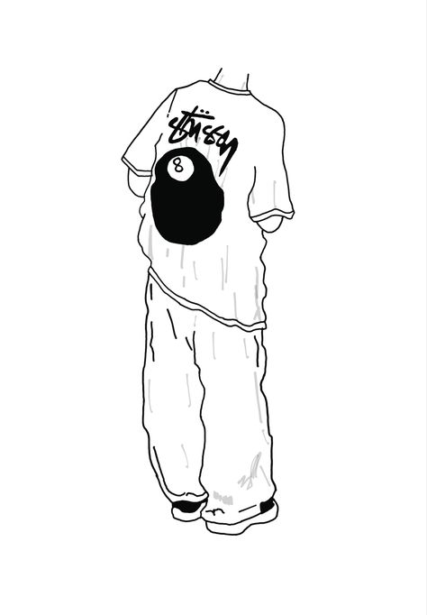 Stussy Drawing, Stussy Tattoo, Drawings For Wall, Streetwear Drawing, Stussy Graffiti, Graffiti Ideas, Cute Small Drawings, Iphone Wallpaper Music, Apparel Design Inspiration