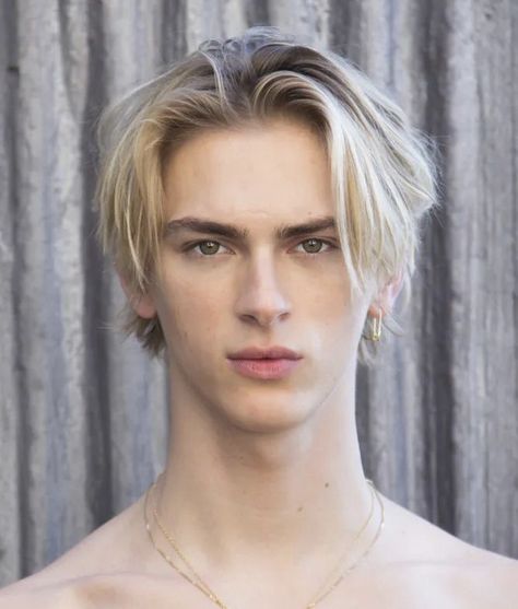 Dominic Sadoch, Male Highlights, Blonde Hair Men, Blonde Male Models, Dominik Sadoch, Polished Man, Blonde Boys, Hair Trend, Artist Management