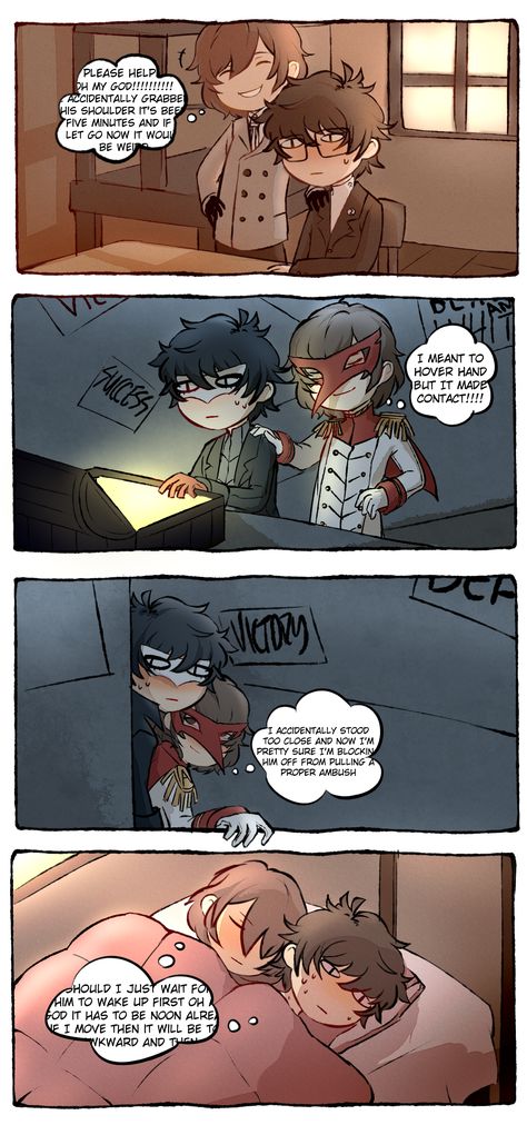 Akechi X Joker, Akira Comics, Persona 5 Memes, Persona Five, Joker Comic, Persona 5 Anime, Ren Amamiya, Goro Akechi, Persona 5 Joker