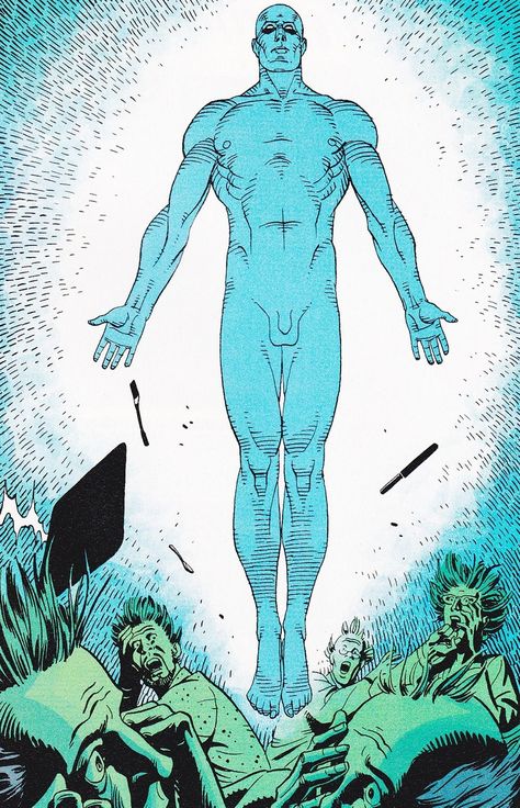 Dr. Manhattan Dr Manhattan, Alan Moore, Dave Gibbons, Superhero Team, Comic Manga, Silver Surfer, Classic Comics, Comic Sans, Comic Collection