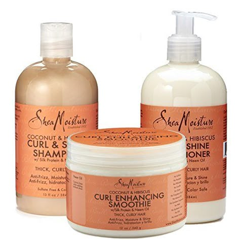 Introducing Shea Moisture Coconut and Hibiscus Combination Pack  13 oz Curl  Shine Shampoo 13 oz Curl  Shine Conditioner  12 oz Curl Enhancing Smoothie. Get Your Ladies Products Here and follow us for more updates! Shea Moisture Coconut And Hibiscus, Curly Hair Cream, Shea Moisture Shampoo, Shea Moisture Coconut, Cantu Hair Products, Curl Enhancing Smoothie, Coconut Hibiscus, Best Natural Hair Products, Coconut Oil Hair Mask