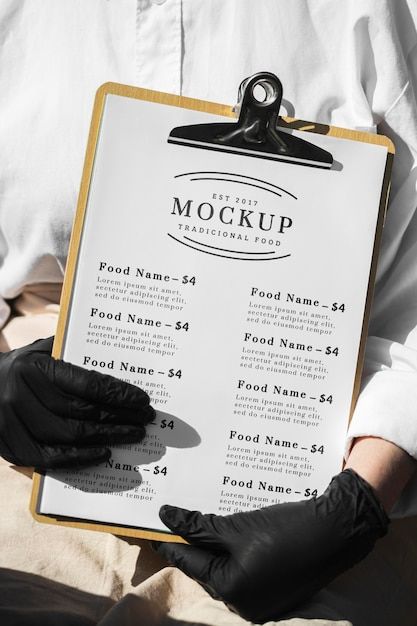 Restaurant menu mock-up on clipboard | Free Psd #Freepik #freepsd #mockup #food #menu #restaurant Menu Mockup Free, Millwall Fc, Food Mockup, Mexican Menu, Digital Menu Boards, Meat Skewers, Menu Mockup, Italian Aesthetic, Digital Menu