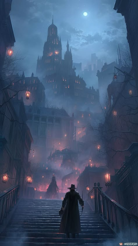 Shadow City Fantasy Art, Dark Fantasy Places, Goth Castle, Fantasy Books Magic, Art Deco City, Fantasy Cottage, Iphone Wallpaper Landscape, Fantasy Land, Gothic Fantasy Art